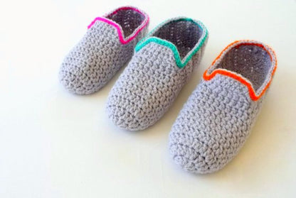 Häkelanleitung - Hausschuhe häkeln - Loafers für Erwachsene - No.78