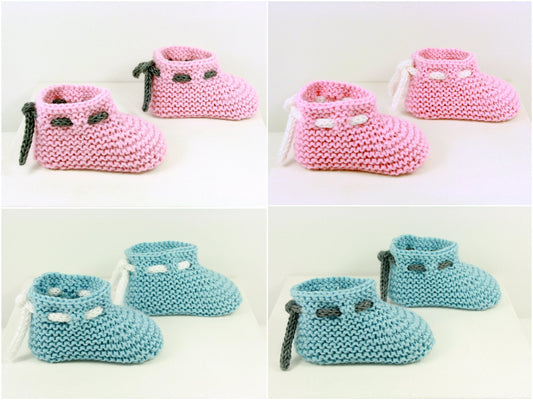 Strickanleitung für Babyschuhe - BASIC- No.14