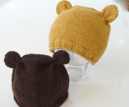 Strickanleitung - Babymütze - Bärenmütze - No.93