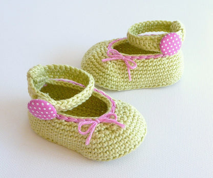 Häkelanleitung Babyschuhe Ballerinas häkeln - No.8