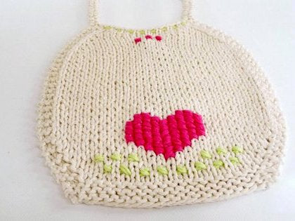 Strickanleitung - Baby Lätzchen - Spucktuch - No.70