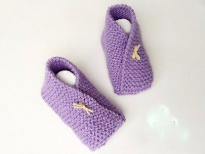 Strickanleitung - Babyschuhe stricken - Origami - No.71