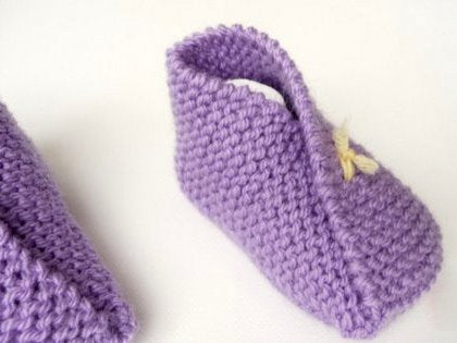 Strickanleitung - Babyschuhe stricken - Origami - No.71