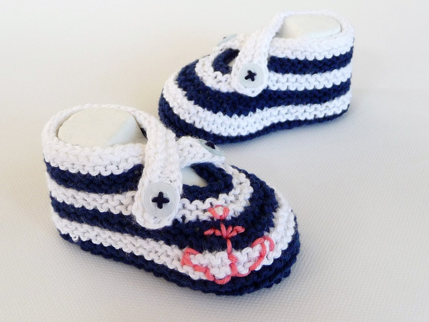 Strickanleitung Babyschuhe stricken Segelschuhe - No.4