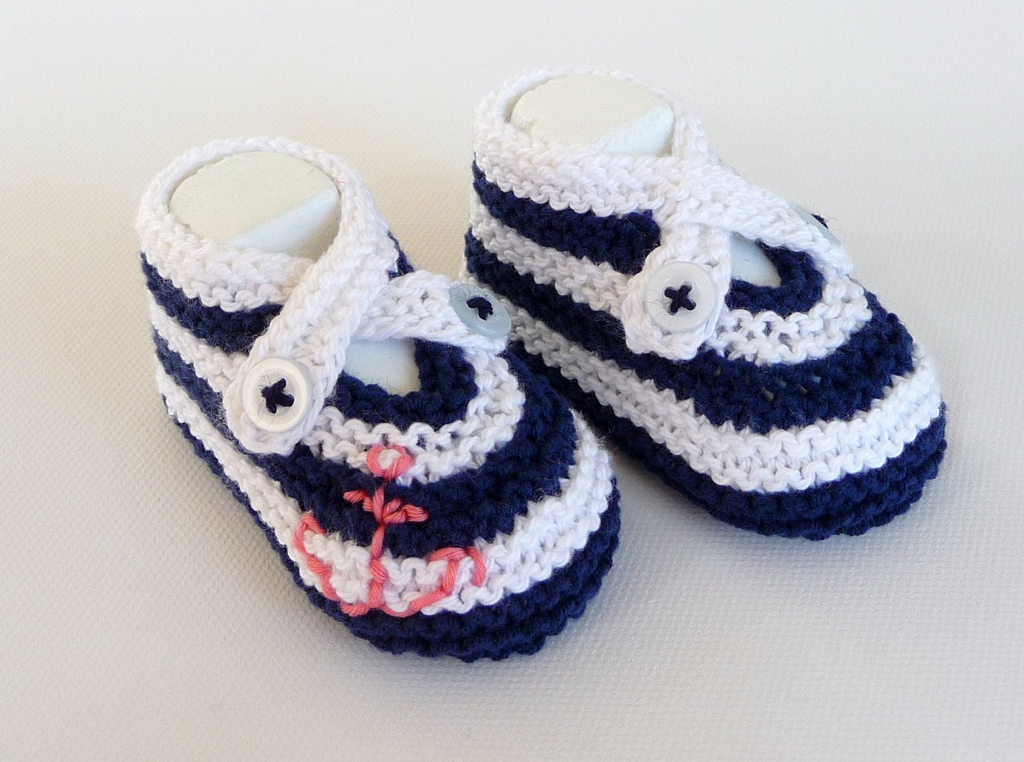 Strickanleitung Babyschuhe stricken Segelschuhe - No.4