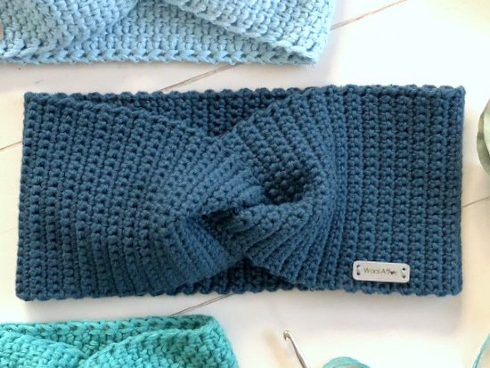 Häkelanleitung - Stirnband LEA- gehäkelte Stirnbänder vom Kleinkind - Erwachsener mit Knoten-Optik - 2 Varianten - No.229