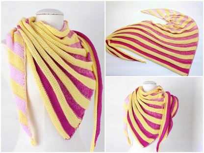 Strickanleitung Dreieckstuch "STRIPES No.1" - No.105