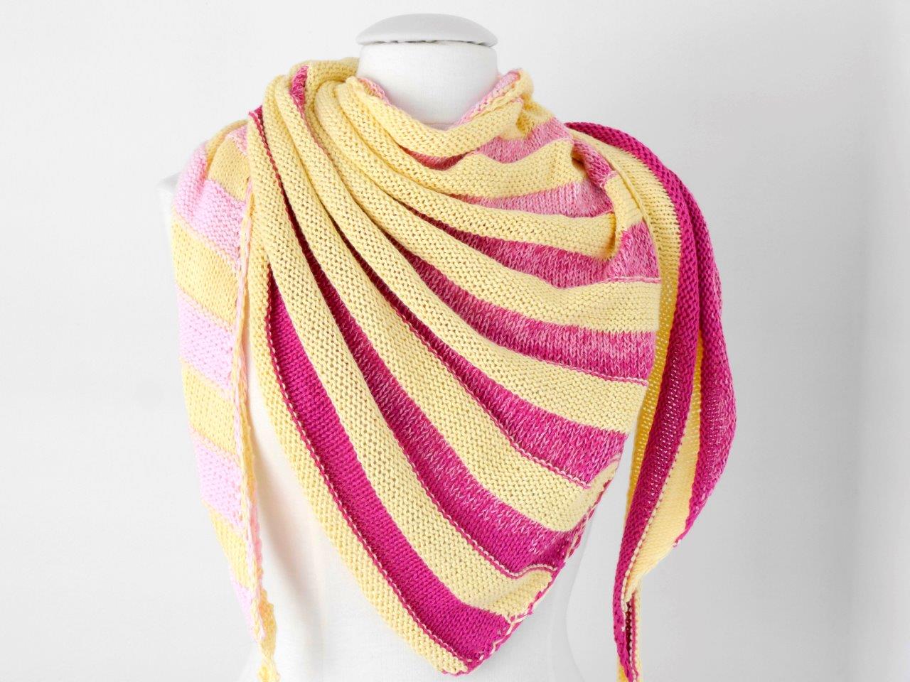 Strickanleitung Dreieckstuch "STRIPES No.1" - No.105