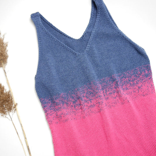 Tanktop Sunny indigo-fuchsia