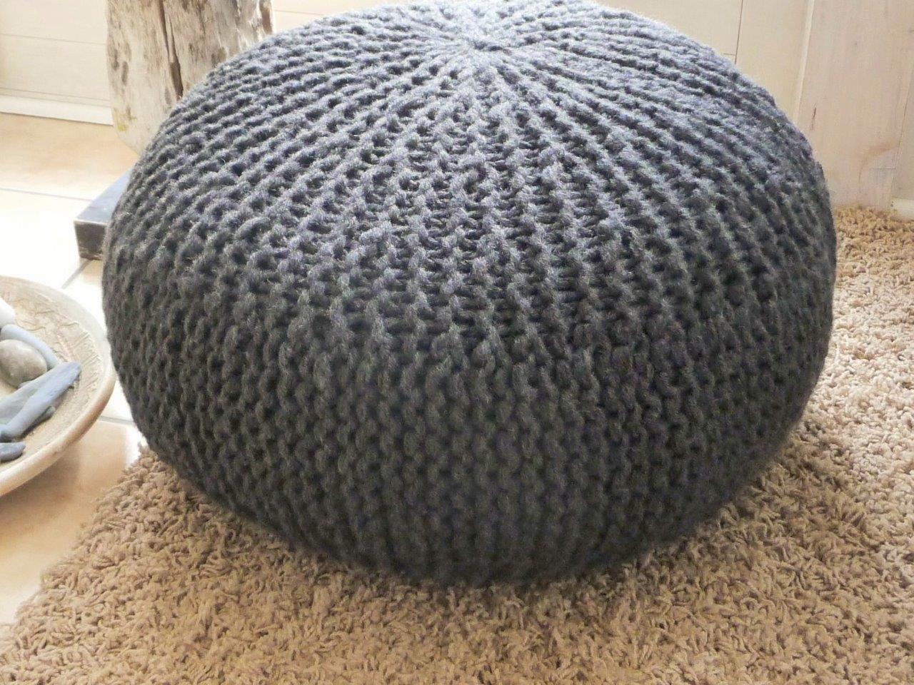 Strickanleitung - Sitzkissen - POUF - No.45
