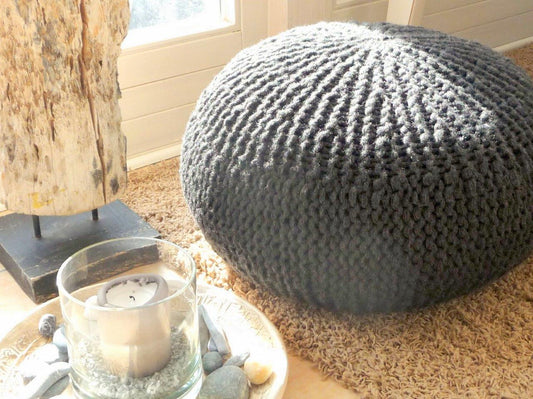 Strickanleitung - Sitzkissen - POUF - No.45