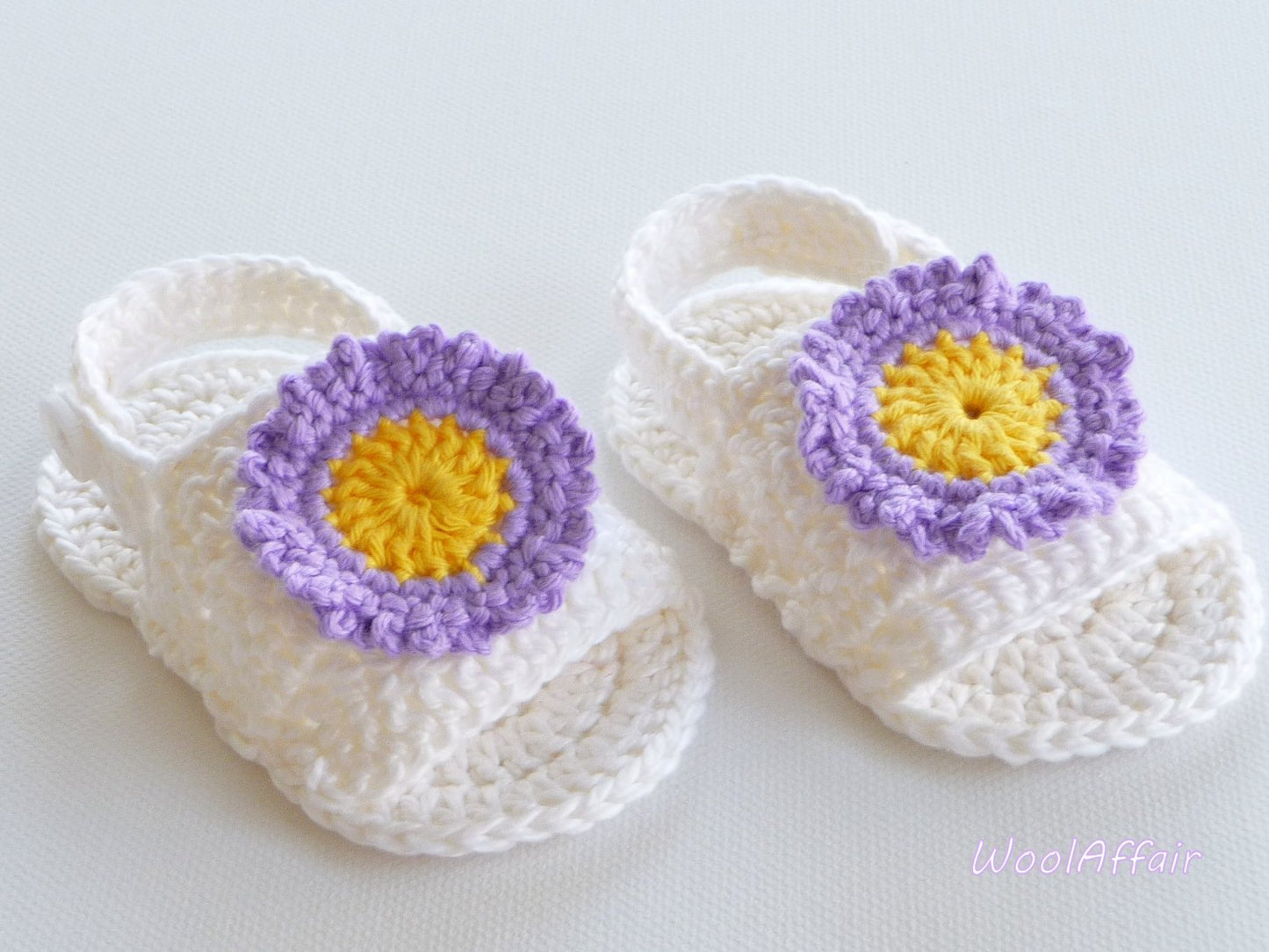 Babyschuhe gehäkelte Sandale Häkelanleitung easy No.1