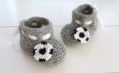 Strickanleitung - Babyschuhe - Fußball-Schuhe - No.13