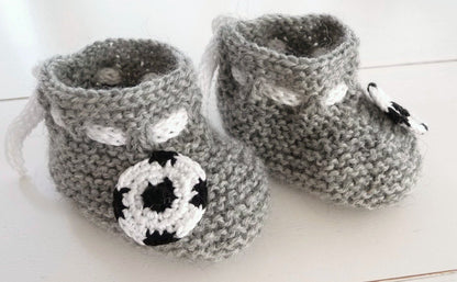 Strickanleitung - Babyschuhe - Fußball-Schuhe - No.13