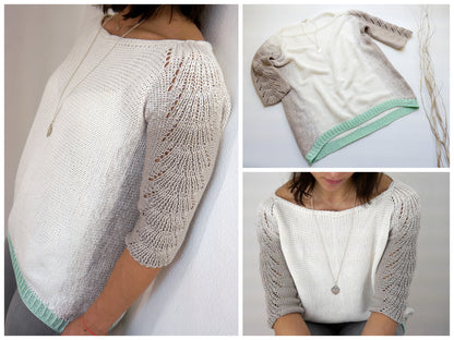 Strickanleitung Long Pullover KI-MONO No.189