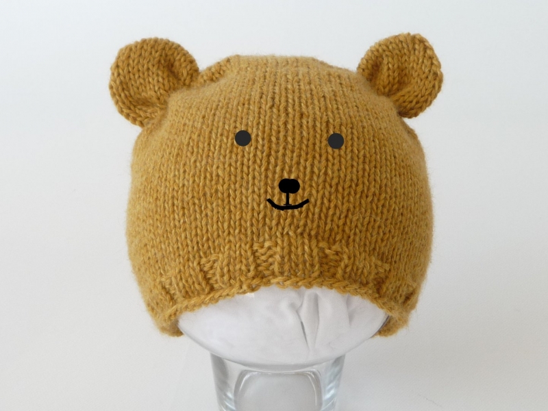 WoolAffair - Strickanleitung - Babymütze Bärenmütze 